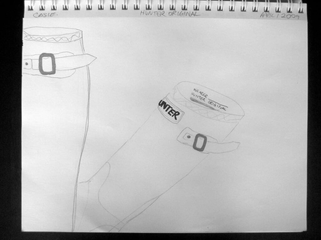 hunter boot by casie stewart