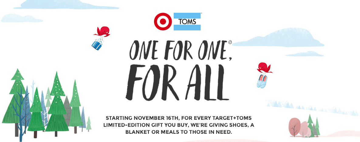 Fashion | Gifts that Keep on Giving, TOMS for Target