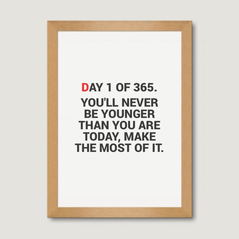 You'll never be younger than you are today, make the most of it. - Casie Stewart