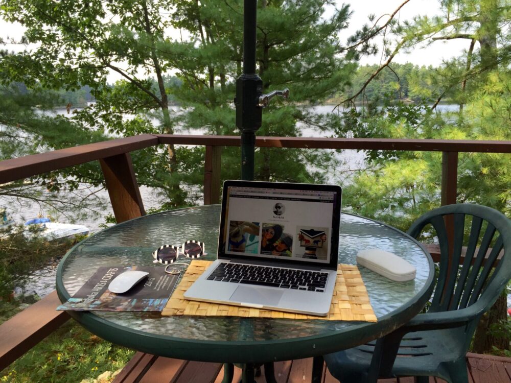 Working from the cottage in Muskoka, casie stewart, cottage