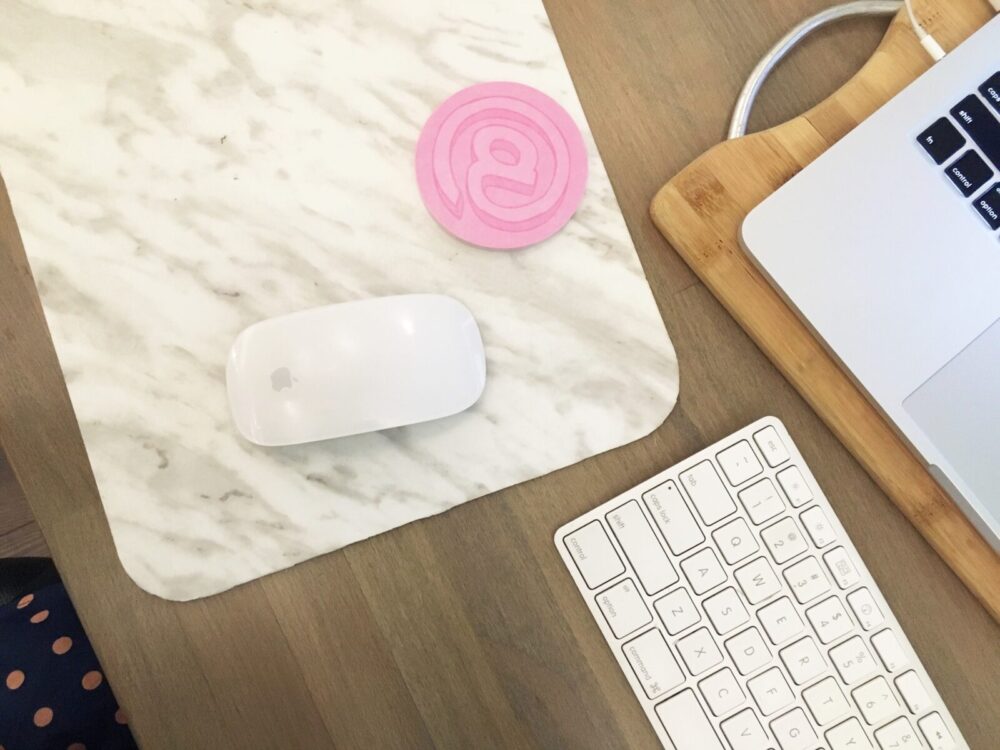 DIY marble mousepad 