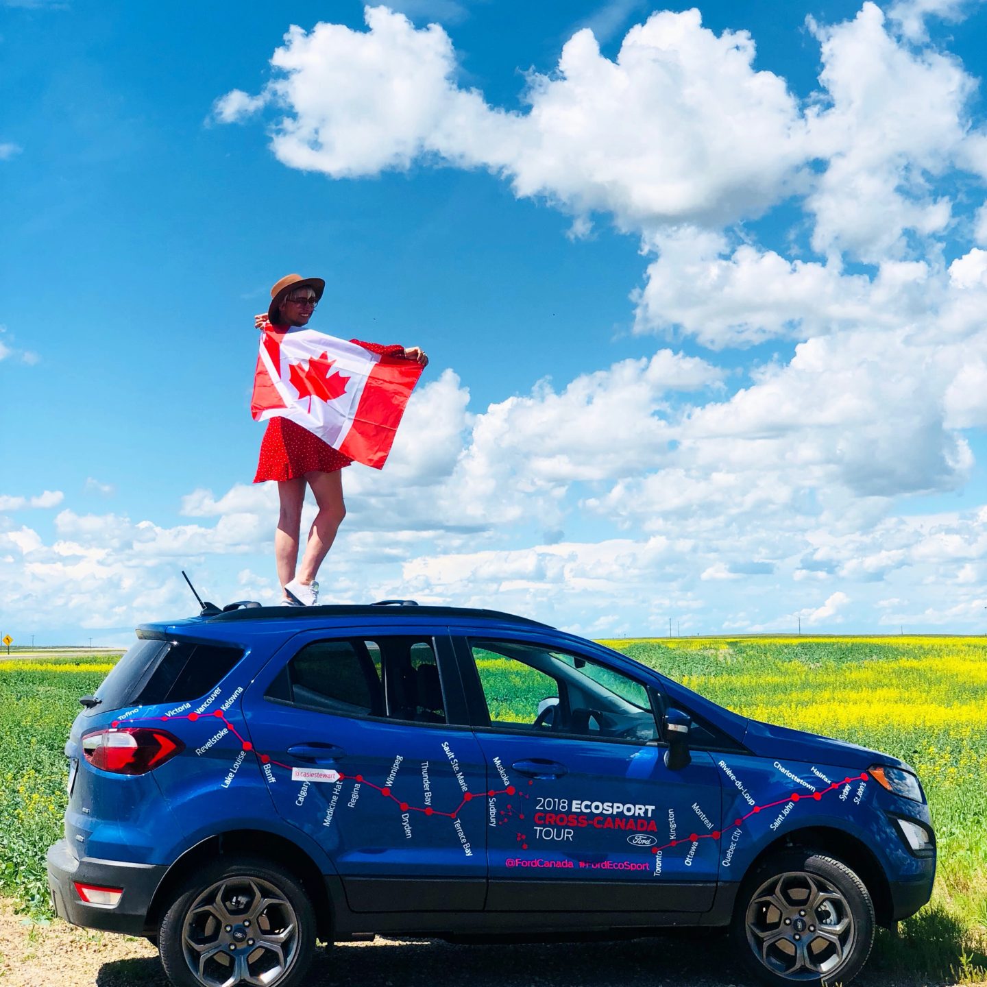 casie stewart, ford canada, blogger, travel, regina, saskatchewan, calgary, alberta, ford eco sport,