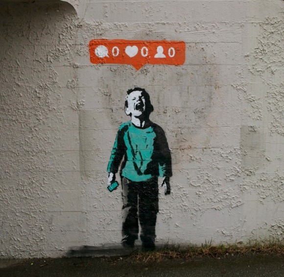 Nobody Likes You, street art by Banksy on Casie Stewart's blog THIS IS MY LIFE 