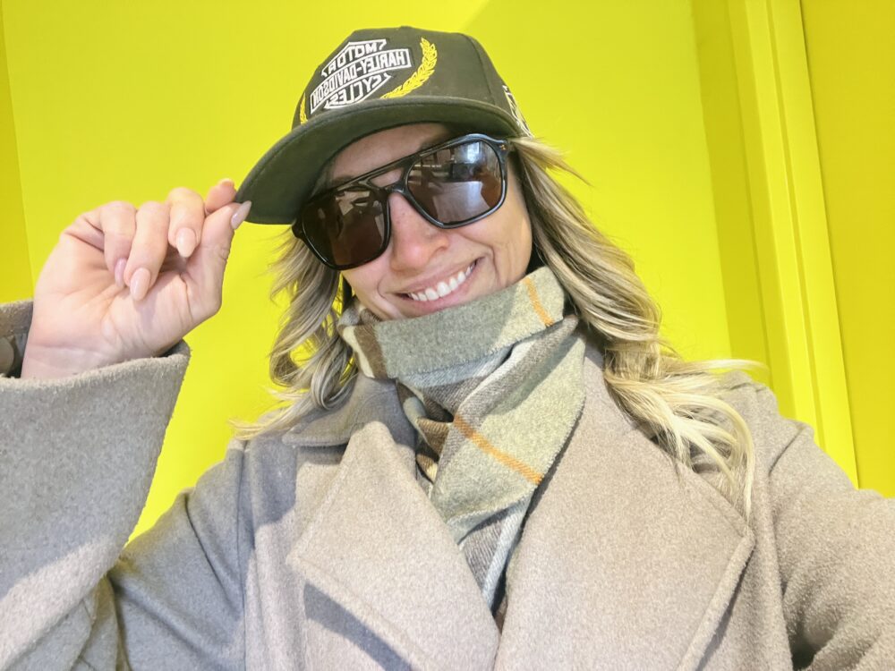 “Casie Stewart wearing Gucci sunglasses in winter Toronto”
“Gucci GG1823SA Asian Fit sunglasses close-up”
“Designer sunglasses styled with winter coat”
“SmartBuyGlasses Gucci packaging and dust bag”